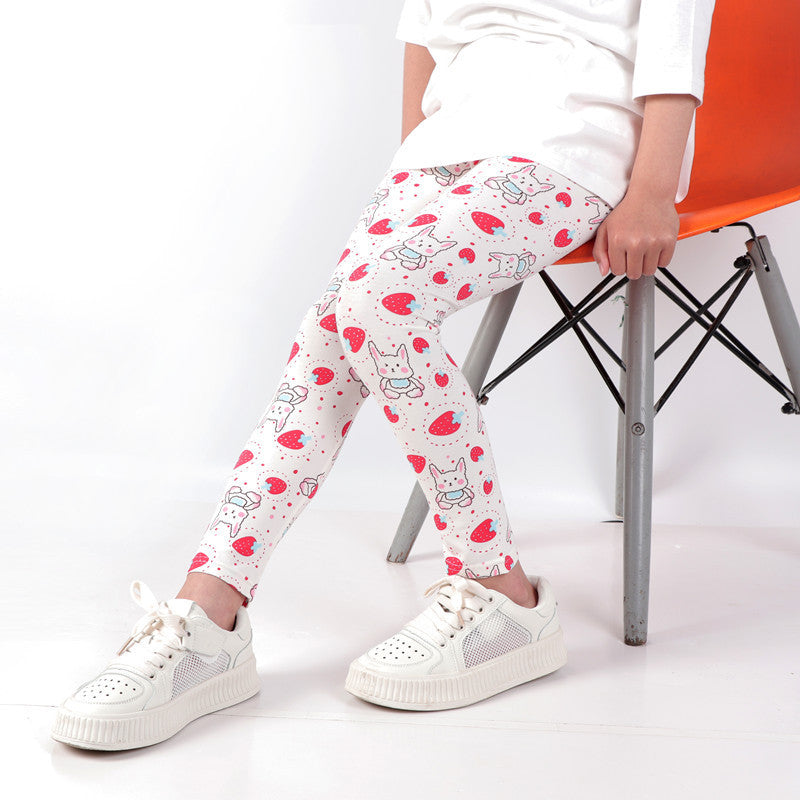 Leggings Modal Cropped Pants Outer Wear Girls' Stretch Tights Classical