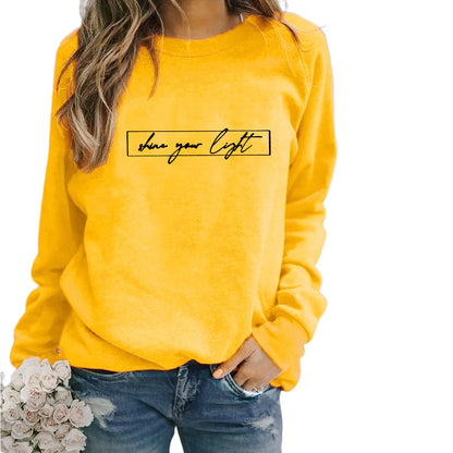 Women's Printed Casual Loose Sweatshirt Shirt