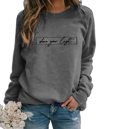 Women's Printed Casual Loose Sweatshirt Shirt