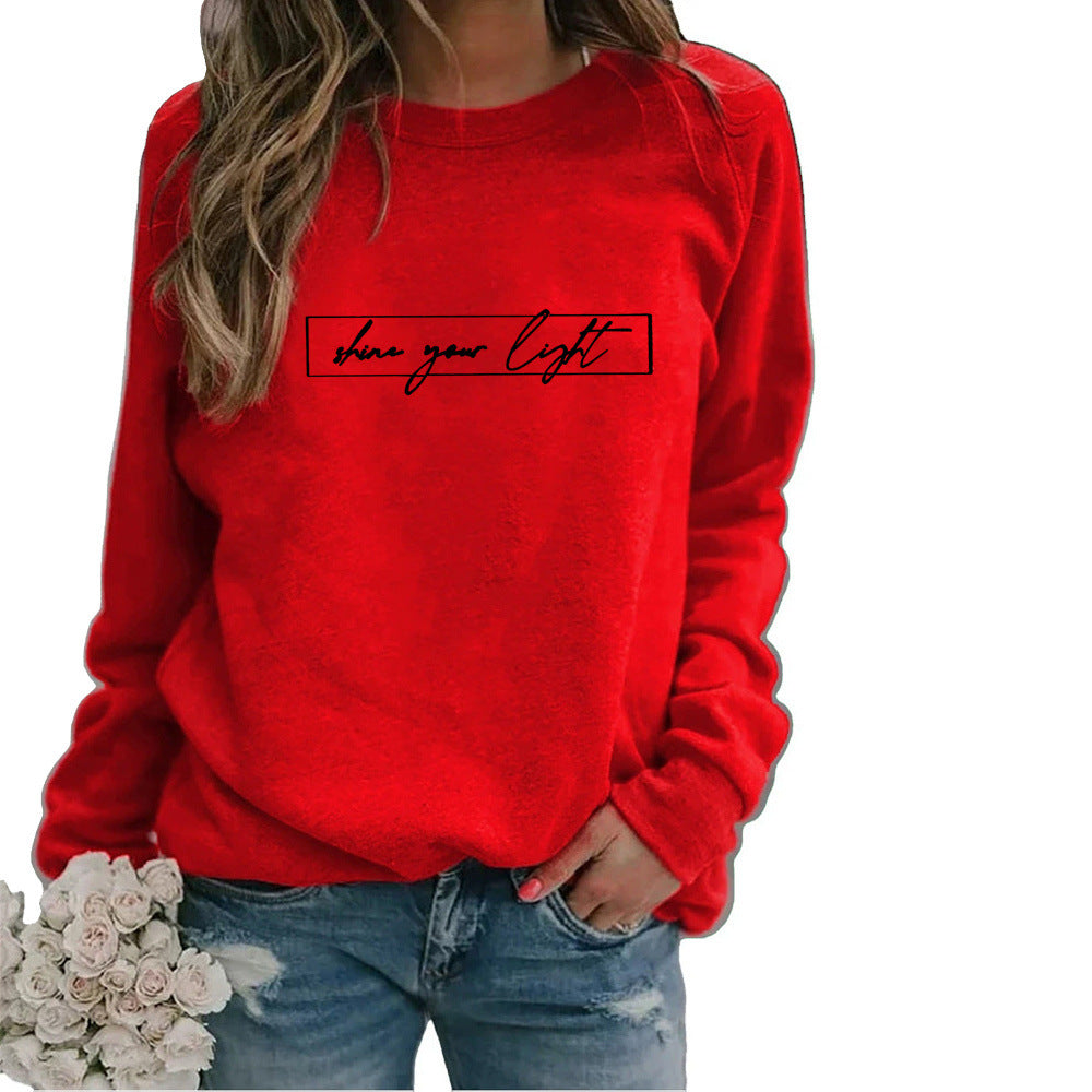 Women's Printed Casual Loose Sweatshirt Shirt