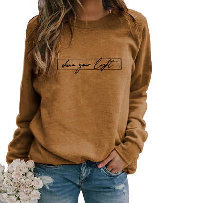 Women's Printed Casual Loose Sweatshirt Shirt