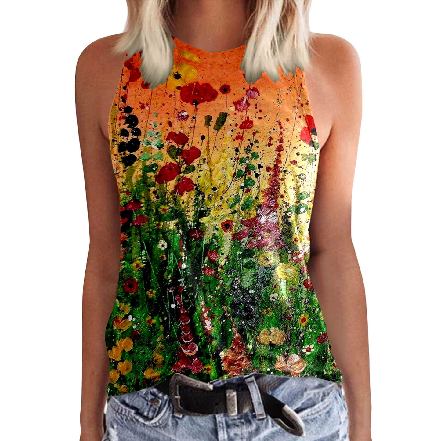 Women's Creative 3D Digital Printed T-shirt Female