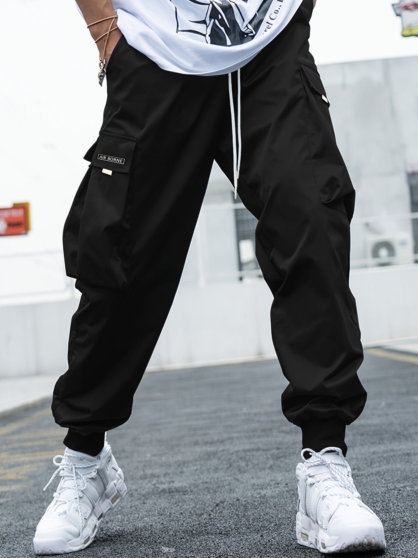 Oversized Cargo Multi-pocket Men's Casual Pants